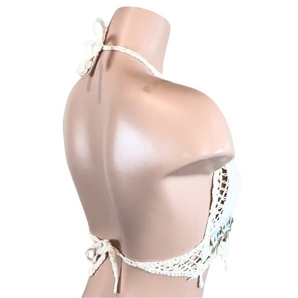 Crochet Halter Top with Coin Details - Picture 6 of 11